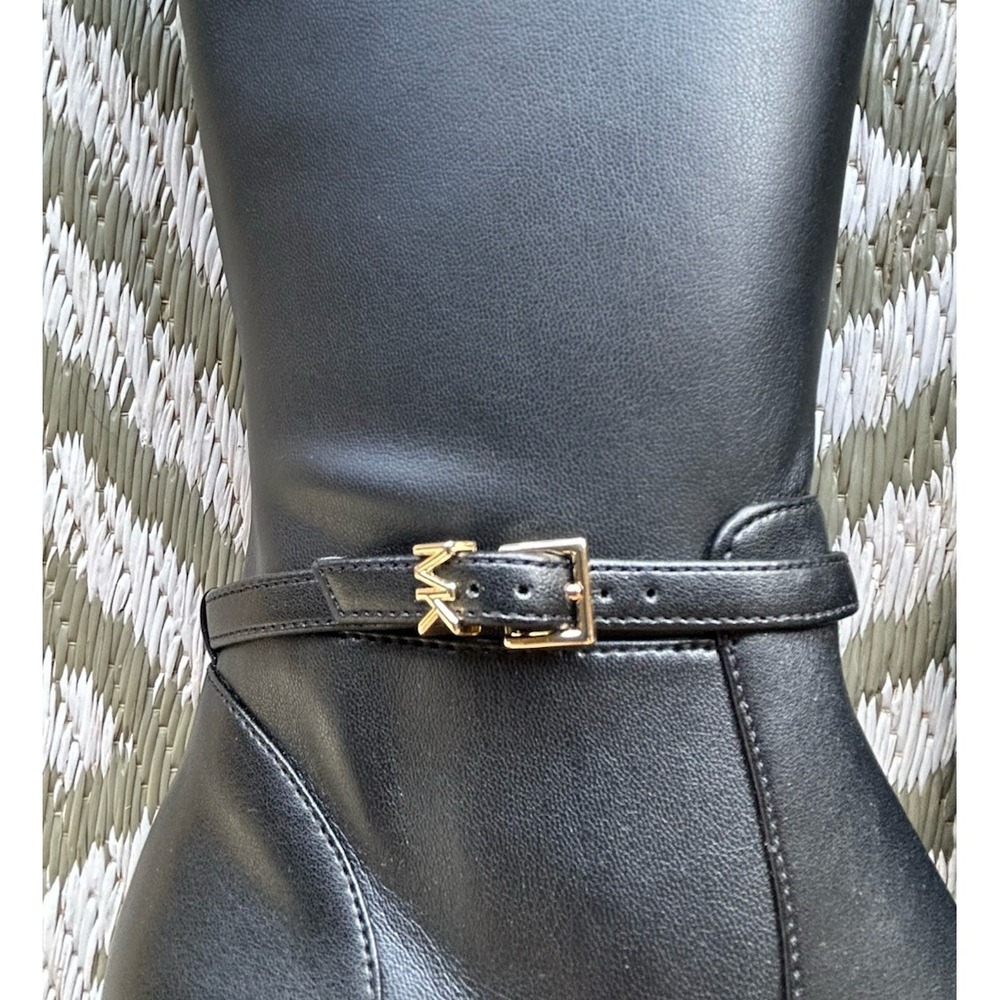 $345 NEW IN BOX MICHAEL KORS Ella Block Heel Boot 7M - Picture 6 of 16